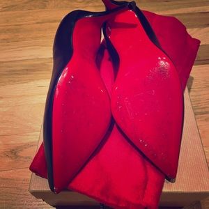 Christian Louboutin blk PT Pigalle Follies SZ 35